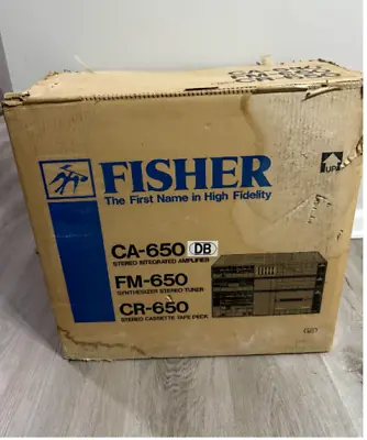 Vintage Fisher Stereo System CA-650 FM-650 CR-650 • $400