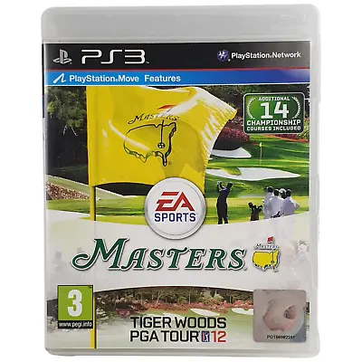 Sony Playstation 3 PS3 Masters TIGER WOODS PGA Tour Game Manual PG 2012 Reg 2 Vg • $18.90