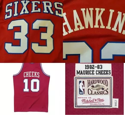 Mitchell & Ness Philadelphia 76ers Authentic Custom Hersey Hawkins Jersey 56 3XL • $84.80