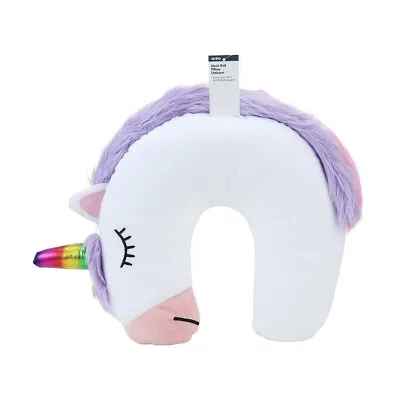 $12.22 • Buy Neck Roll Pillow Unicorn Children Neck And Head Support Travel Comfortable Pillo