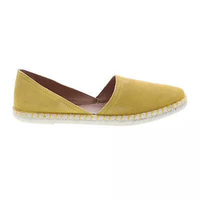 Miz Mooz Cherie Womens Yellow Suede Slip On Espadrille Flats Shoes 6 • $29.99