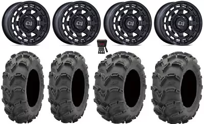 Black Rhino Chamber 14  Wheels Bk 27  Mud Lite XL Tires Kawasaki Brute Force IRS • $1223.38