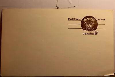 Greetings Blank Paul Revere Patriot US Postage 6 Cent Postcard Old Vintage Card • $0.50