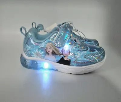 Disney Frozen Anna Elsa Toddler Girls Light-Up Sneakers Size 7 Shoes NWT *READ* • $13.59