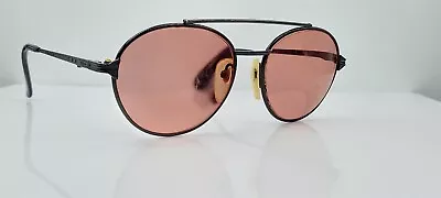 Vintage Nikon Black Round Pilot Metal Sunglasses FRAMES ONLY • $20.40