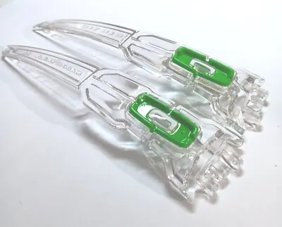 NEW Oakley Oil Rig II 2 Replacement Temple Arms Crystal Clear W GREEN Icons NEW • $49.99