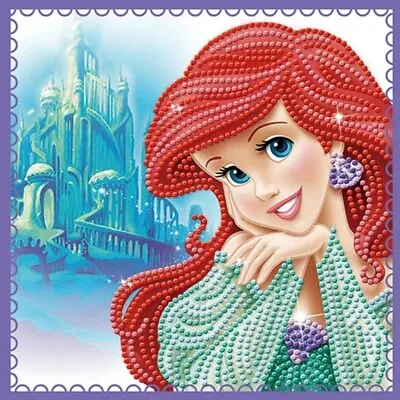 $5.99 • Buy DIY 5D Diamond ^Ariel Portrait Painting Kit.AU Seller.Disney Princess Mermaid 