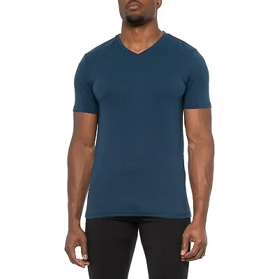 32° Degrees Vintage COOL V-Neck T-Shirt Men's S Nvy Fitness Athletic Workout NWT • $42.82