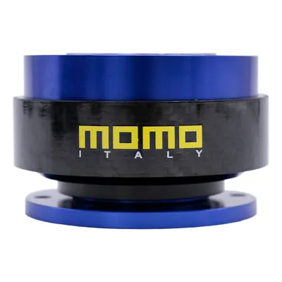 MOMO Blue Carbon Fibre Steering Wheel Quick Release Hub Adapter Snap Boss Kit • $50