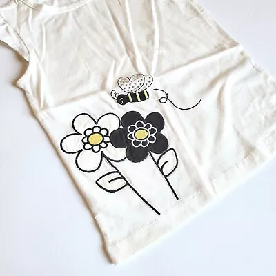 Gymboree Girls Sz 4 Bee Chic Bee Flower Top 2011 Vintage NWT  • $12.67