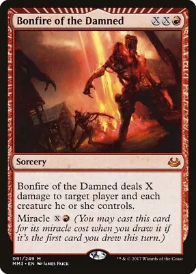MTG - MM3 - Bonfire Of The Damned Near Mint #91 • $3.05
