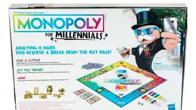 Hasbro Monopoly For Millennials Board Game • $12