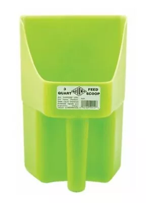 Generic ASRT 290114 Green Polypropylene 3 Quarts Capacity Animal Feed Scoop • $16.79