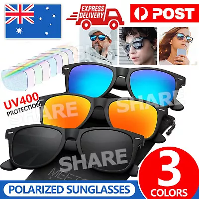 $6.45 • Buy Men Polarized Sunglasses Polarised Square Frame Sport Driving Sun Glasses UV400