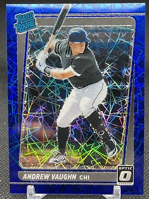 2021 Optic Andrew Vaughn Blue Velocity #70/99 Rated Rookie Baseball Card • $9.99
