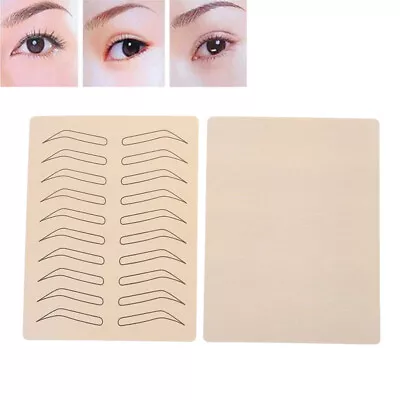 Rubber Tattoo Practice Fake Skin False Eyebrows Tattoo Training Learning@~@ • £3.84