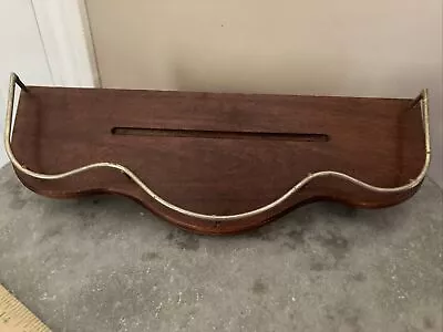 Wooden Mahogany Plate/Bowl Rack Shelf    16.5  W/ 5.5” L/ Home Interior • $22.50