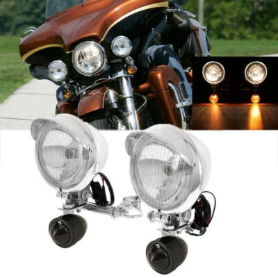 $69.99 • Buy Passing Light Bar Turn Signals For Yamaha V Star 650 950 1100 Custom Classic