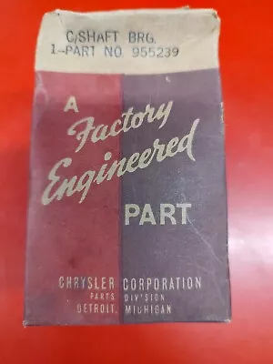 NOS OE Mopar Crankshaft Main Bearing Half #955239 Standard Size 1934-50 V8 • $19.95