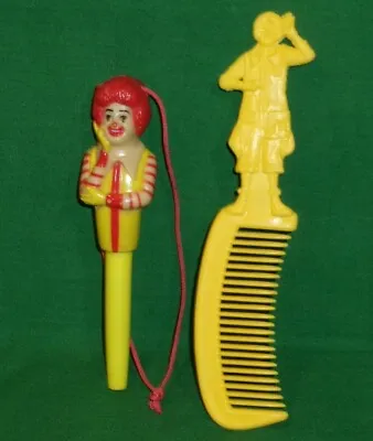 Vintage 1980 McDonaldland Ronald McDonald Ball Point Pen & Ronald McDonald Comb • $9.99