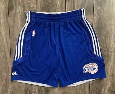 Adidas Authentic LA Clippers NBA Team Issued Practice Basketball Shorts Mens 2XL • $39.99