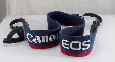 Vintage Canon EOS Camera Strap - Blue & Red . Good Condition. • £9