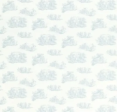 Laura Ashley Toile Topaz Blue Wallpaper W084186-A/I • £15