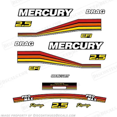 Fits Mercury Racing 260hp 2.5L ProMax Outboard Decal Kit For Lightweight Cowl • $94.95