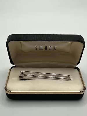 Vintage Swank Money Clip Silver Color With Box 2” Nice Condition • $11.99