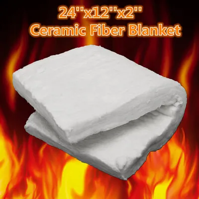 £15.74 • Buy 610x300x50mm Ceramic Fiber Insulation Blanket For Wood Stoves Insert Fireproof