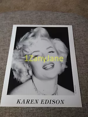 P750 Band 8x10 Press Photo PROMO MEDIA KAREN EDISON MARYLIN MONROE LOOK A LIKE • $20.21