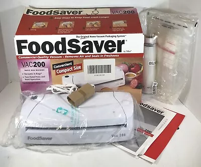 NEW OPEN BOX Vintage Tilia FoodSaver Vac 200 Kit Vacuum Sealing System 2002 • $77.39