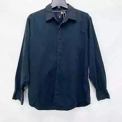 J.Ferrar Mens Casual Button Down Shirt Large Black NWT • $24.50