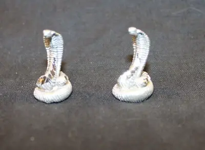 Masterworks Fine Pewter Miniatures. Pair Of Cobra Snakes. N.o.s. • $5.95