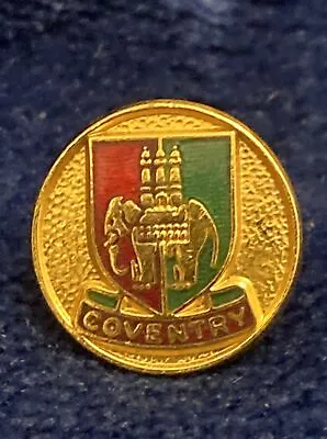 Vintage Coventry City Crest Coat Of Arms Shield Enamel Lapel Pin Badge • £5