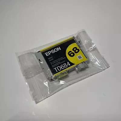 NEW Epson 68 Ink Cartridge Yellow T0684 GENUINE. No Box • $20