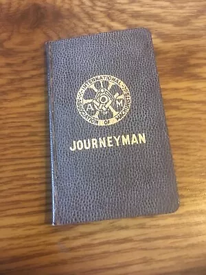 1954 International Association Machinists Union Journeyman Dues Stamp Booklet • $3.99