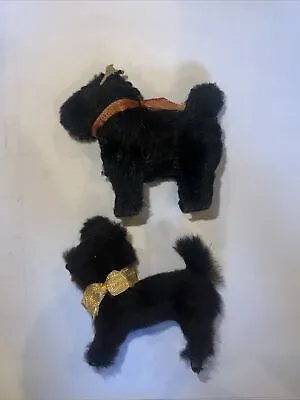 Antique Real Fur Miniature Dog Germany Toy Animal Tagged US Zone USZ • $55