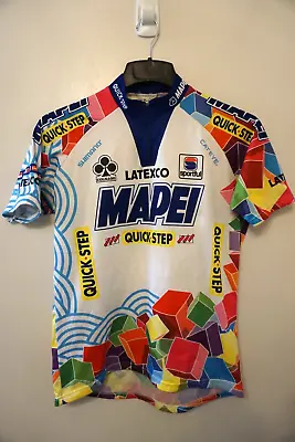 Vintage Mapei Quick Step Cycling Jersey Short Sleeve Mens Size XXL • $53.95