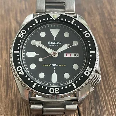 Seiko 7548-7000 Quartz Dive Mens Watch 150m Works Well 1980 Battery Replaced • $190.99