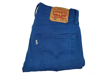 Levi’s 502 Stretch Blue Jeans Regular Taper Mens Fit 30 X 27 (tag 30x30) • $11.99