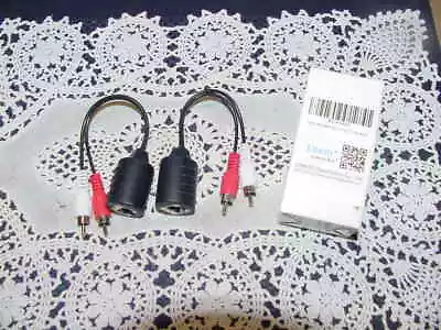 Lineso B01IXYSE2A Audio Extender 2-Pack Stereo RCA To RCA Stereo Over Cat5 NEW! • $12.95