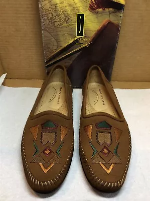 New Santoni Aztec 8.5 M Brown Lazer Baseball Nubuck Leather [456R}  • $149.99