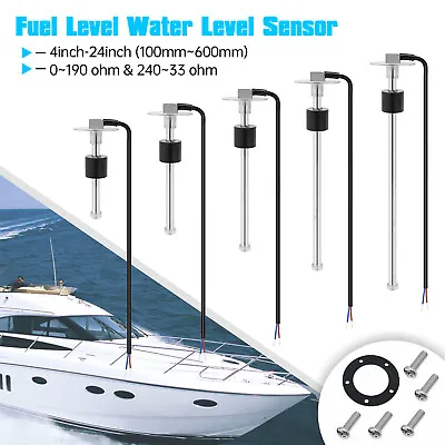 100-1000mm Marine Boat Fuel/Water Sending Unit Tank Level Sender Sensor 0-190ohm • $21.50