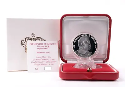 Monaco 10 Euro 2012 Honor II. Silver PP / Proof With Original Packaging And Certificate • $85.57