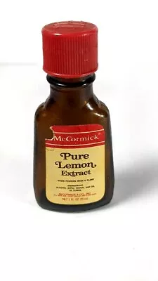 Vintage McCormick Pure Lemon Extract Bottle Empty • $3.22