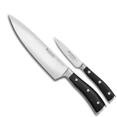 $219.99 • Buy Wusthof Classic Ikon - Professional 3 1/2  Paring & 8  Chef's Knife 2 Piece Set