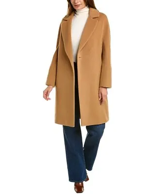 Cinzia Rocca Icons Wool & Cashmere-Blend Wrap Coat Women's  16 • $308.99