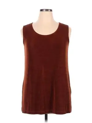 Nwt New $78 Vikki Vi 0x Xl Rust Brown Original Tank Top 44  Bust Acetate Spandex • $39.98