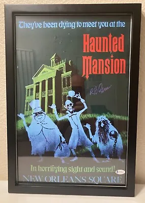 Disneyland Haunted Mansion Attraction Poster 12x18 Signed Authenticated Bob Gurr • $69